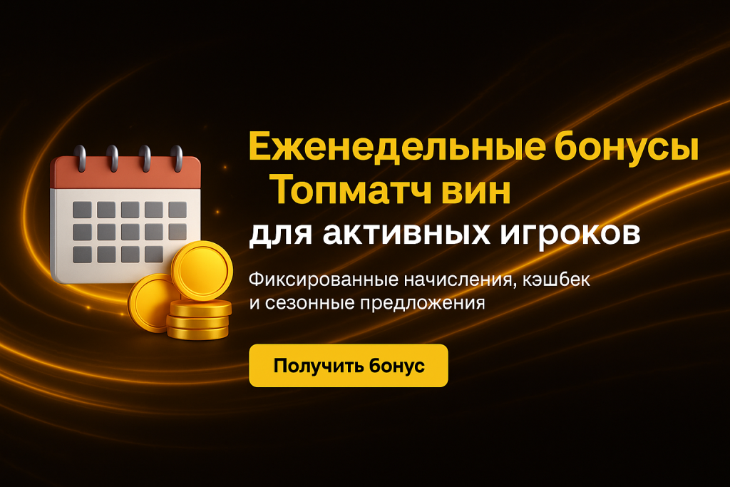 Еженедельные бонусы Topmatch