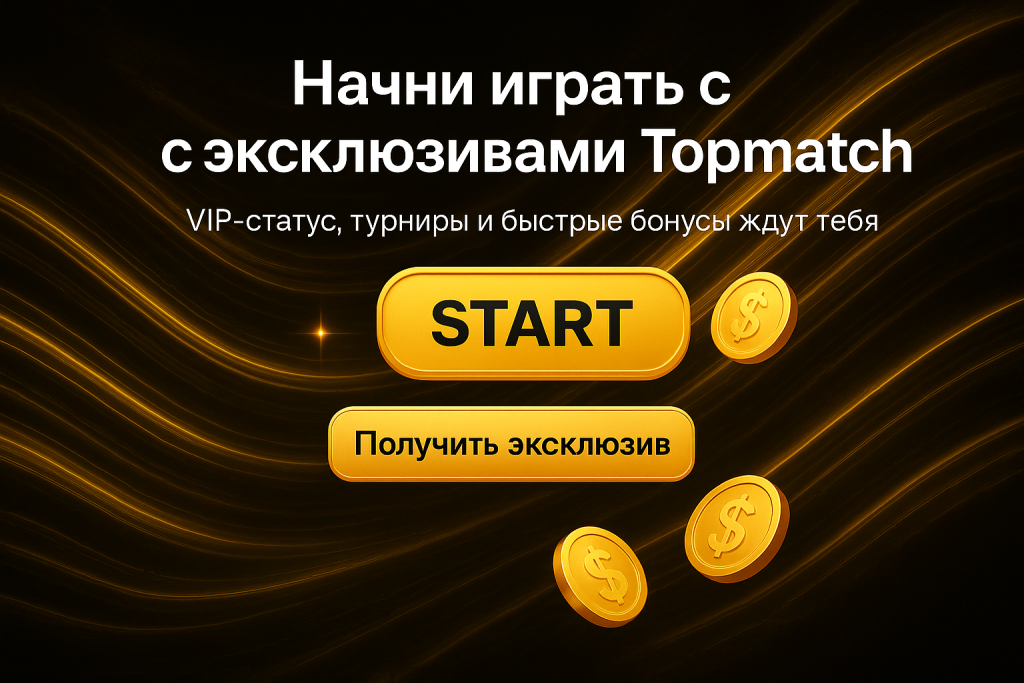 Начни играть с бонусами в Топматч